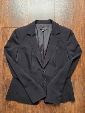 Ann Taylor Black Blazer two button closure in size 2